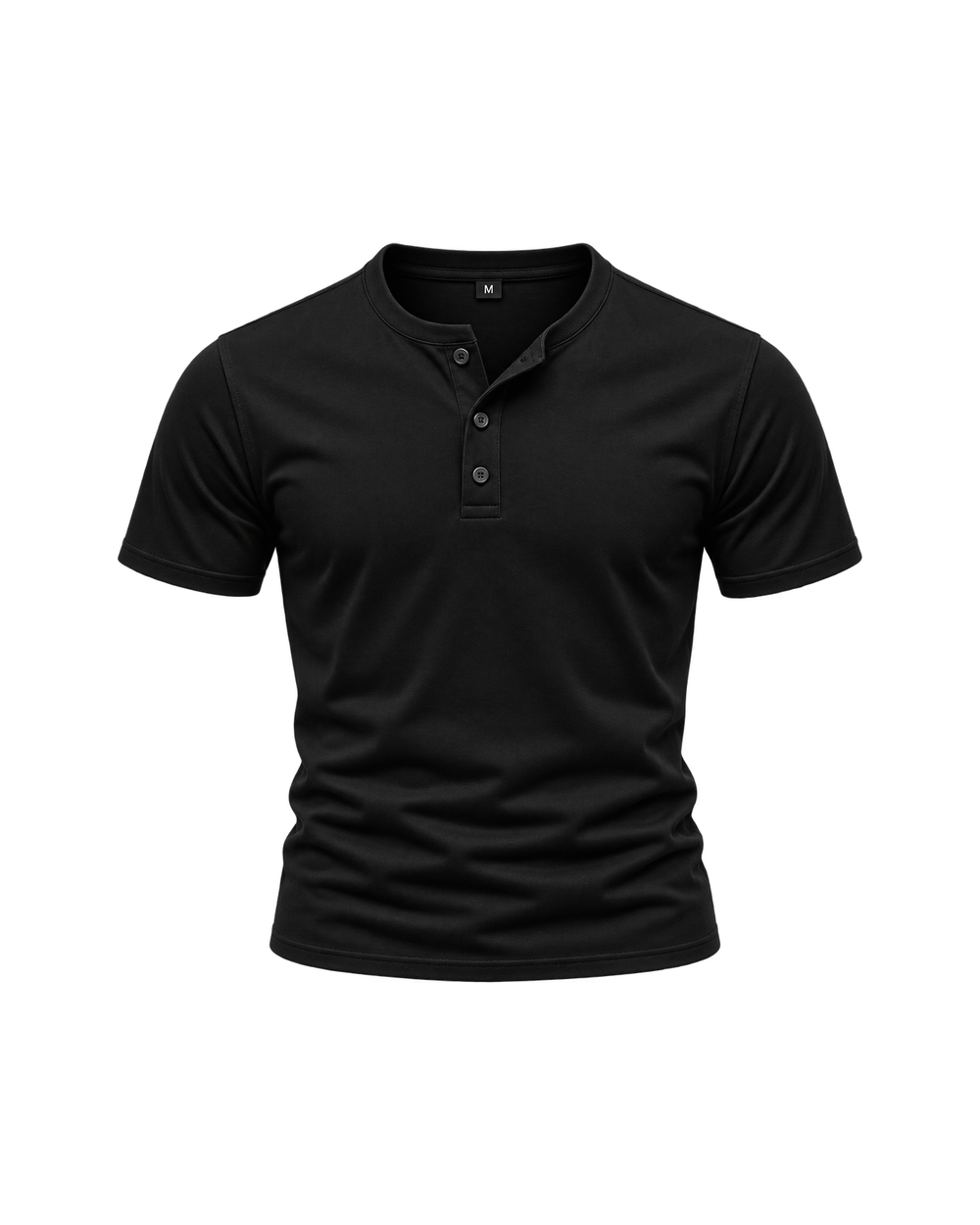 Henley Black Tee