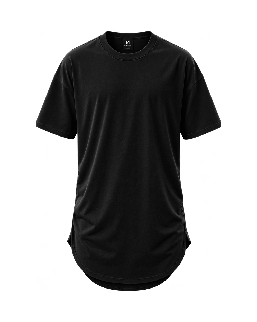 Longline Black Tee